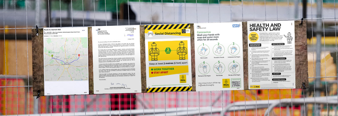 Ohutu COVID coronavirus building site health and safety documents